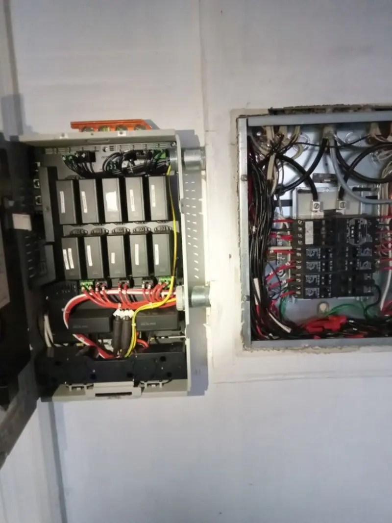 Electrical panel upgrade completed for Security Camera Wiring in Antis